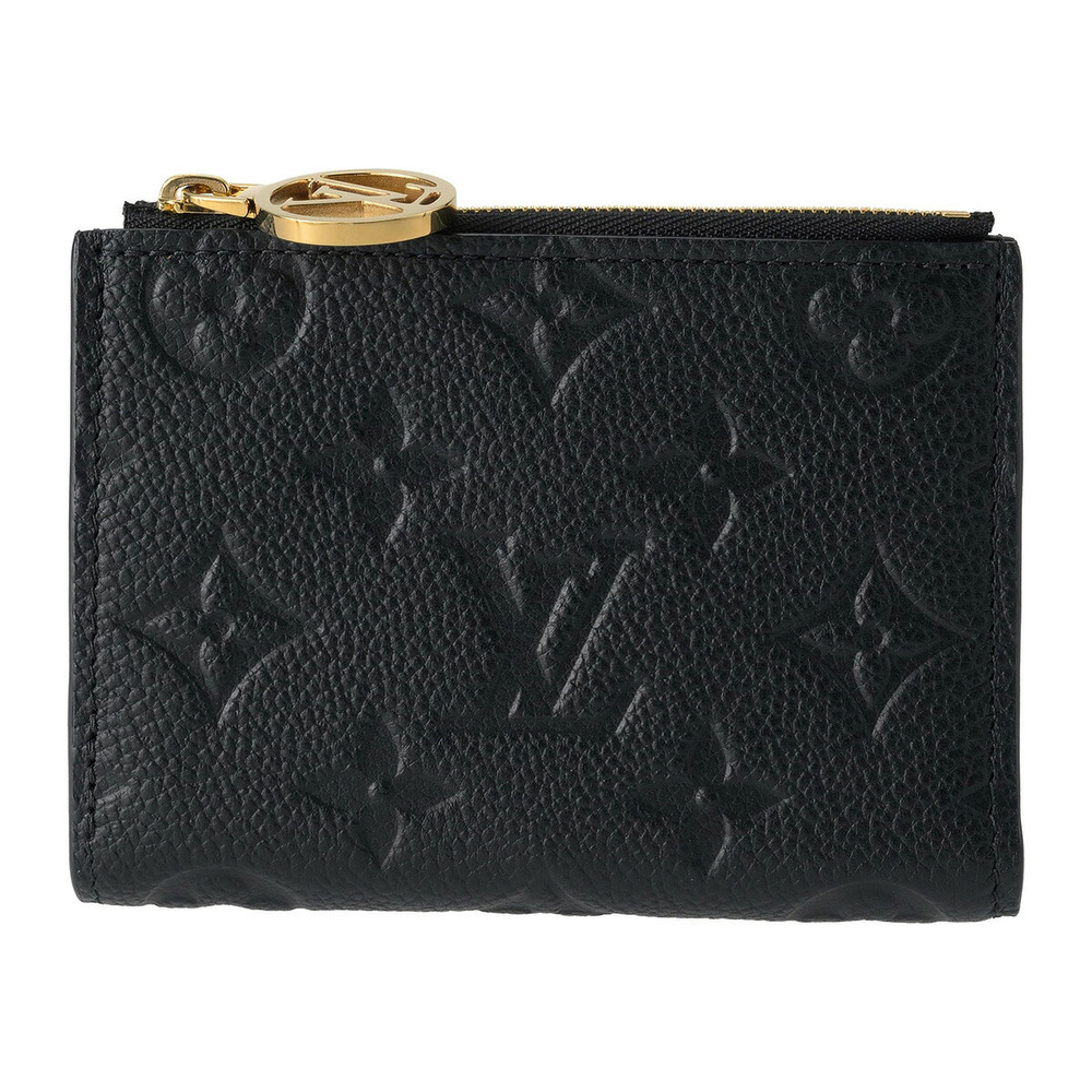 Louis Vuitton Bifold Wallet Monogram Empreinte Portefeuille Lisa Leather Black